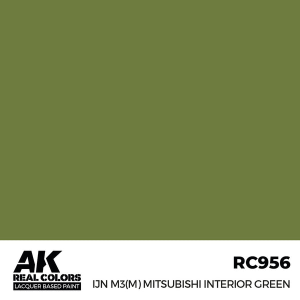 AK Interactive RC956 Real Colors IJN M3 (M) MITSUBISHI Interior Green 17ml