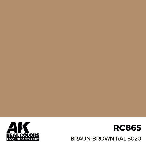 AK Interactive RC865 Real Colors Braun-Brown RAL 8020 17ml