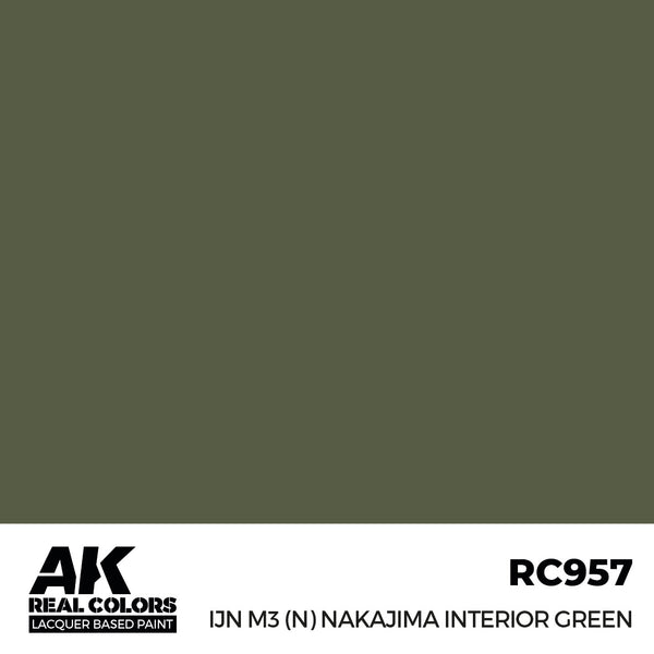 AK Interactive RC957 Real Colors IJN M3 (N) Nakajima Interior Green 17ml