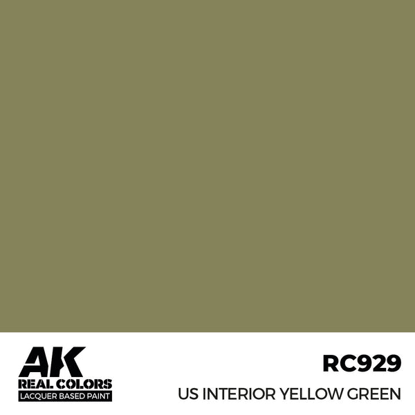 AK Interactive RC929 Real Colors US Interior Yellow Green 17ml