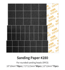 DSPIAE MSP-ES02 Sanding Paper for Arc Reciprocating Sanding Head