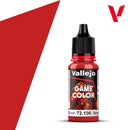 Vallejo Game Color 106  Scarlet Blood (18ml)