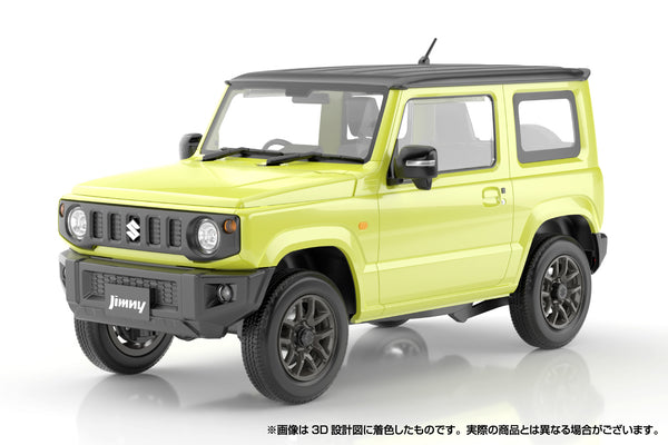 Aoshima 1/24 Snap Car #03-KY JB64 Jimny 2018 Kinetic Yellow
