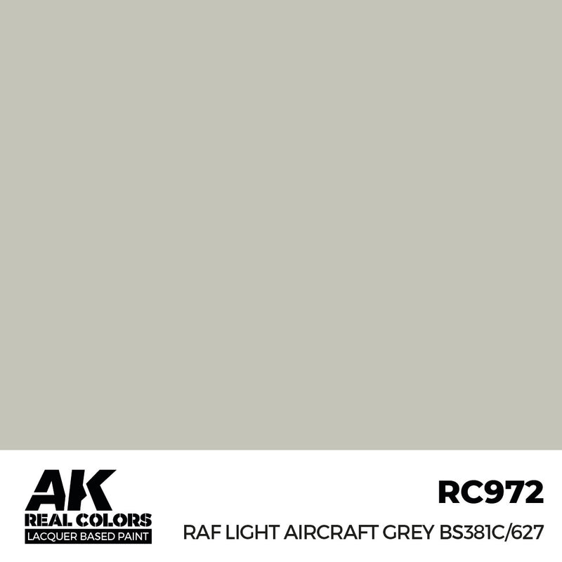 AK Interactive RC972 Real Colors RAF Light Aircraft Grey BS381C/627 17ml