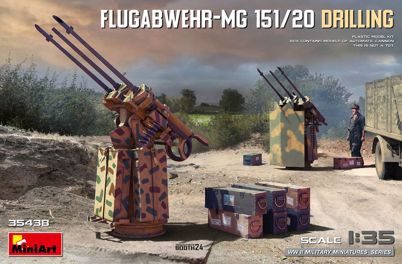 MiniArt 35438 1/35 Flugabwehr-MG 151/20 Drilling