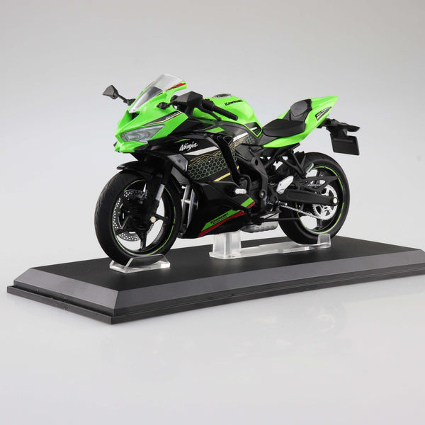 Aoshima 1/12 Diecast Motorcycle, KAWASAKI Ninja ZX-25R Lime Green×Ebon