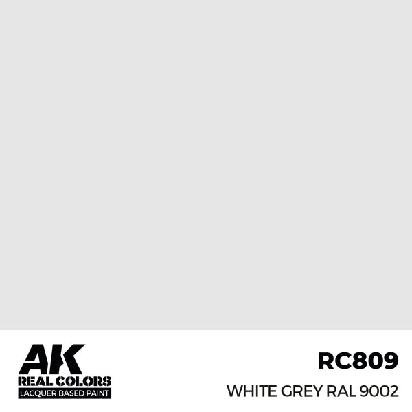 AK Interactive RC809 Real Colors White Grey RAL 9002 17ml