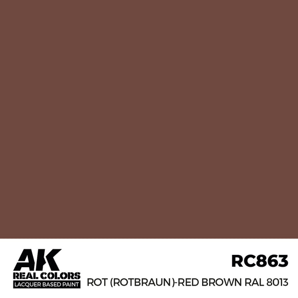 AK Interactive RC863 Real Colors Rot (Rotbraun)-Red Brown RAL 8013 17ml