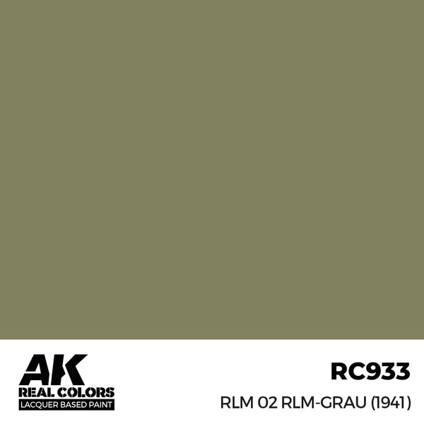 AK Interactive RC933 Real Colors RLM 02 RLM-GRAU (1941) 17ml