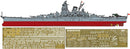 Fujimi 1/700 	IJN Battleship Yamato (Black Deck) w/Photo-Etched Parts