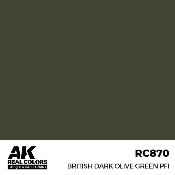 AK Interactive RC870 Real Colors British Dark Olive Green PFI 17ml