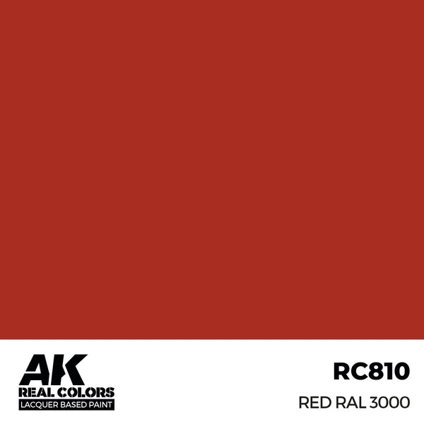 AK Interactive RC810 Real Colors Red RAL 3000 17ml