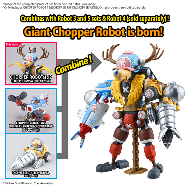 Bandai Chopper Robot 1&2 (Chopper Tank & Chopper Wing) "One Piece"