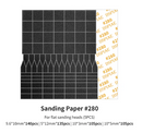 DSPIAE SP-ES02 Sanding Paper for Flat Reciprocating Sanding Head
