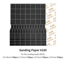 DSPIAE SP-ES01 Sanding Paper for Flat Reciprocating Sanding Head