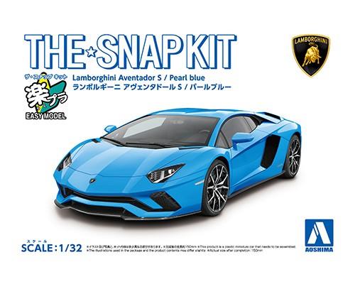 Aoshima 06349 1/32 Snap Kit #12-E Lamborghini Aventador S Pearl Blue