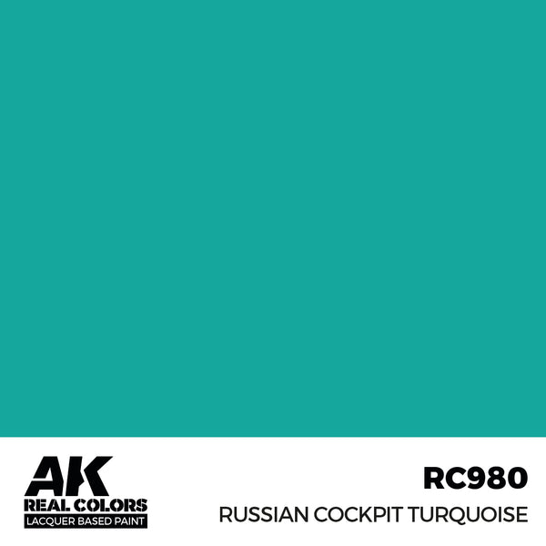 AK Interactive RC980 Real Colors Russian Cockpit Torquoise 17ml.