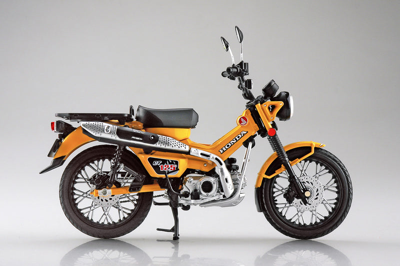 Aoshima 11184 1/12 Honda CT125 Hunter Cub Turmeric Yellow Diecast Motorcycle