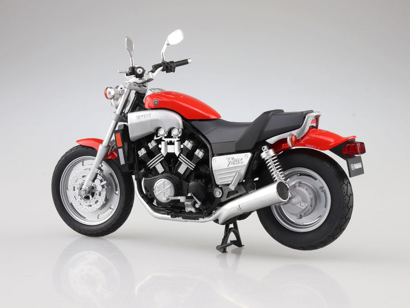 Aoshima 11187 1/12 Yamaha Vmax Fire Red Diecast Motorcycle