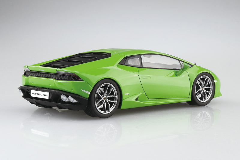 Aoshima 06642 1/24 Pre-Painted '14 Lamborghini Huracan No.4-A Green