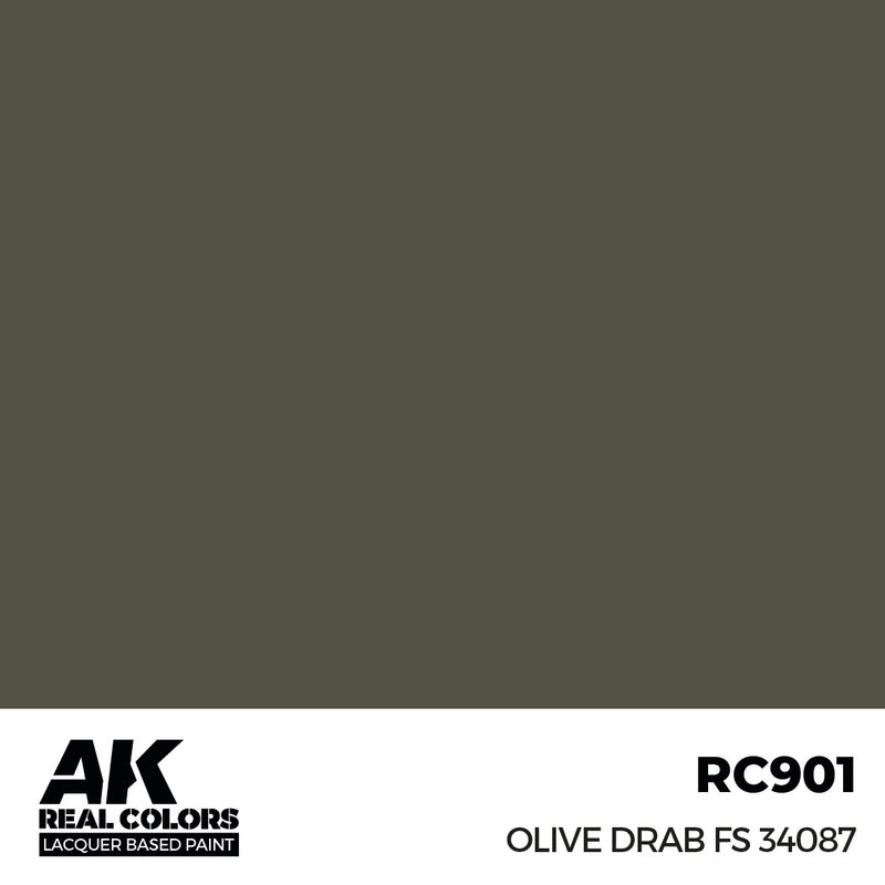 AK Interactive RC901 Real Colors Olive Drab FS 34087 17ml