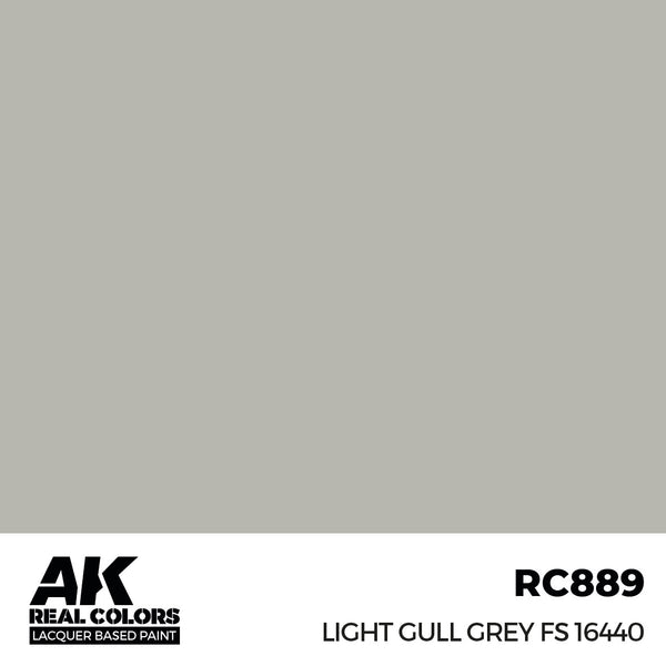 AK Interactive RC889 Real Colors Light Gull Grey FS 16440 17ml