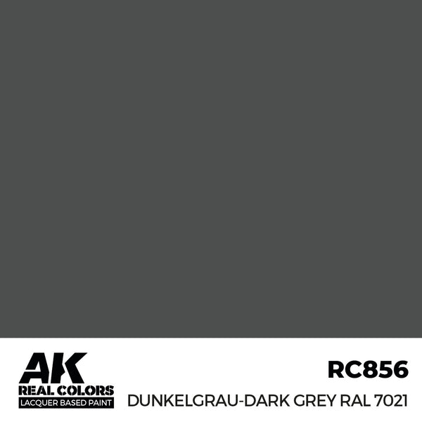 AK Interactive RC856 Real Colors Dunkelgrau-Dark Grey RAL 7021 17ml