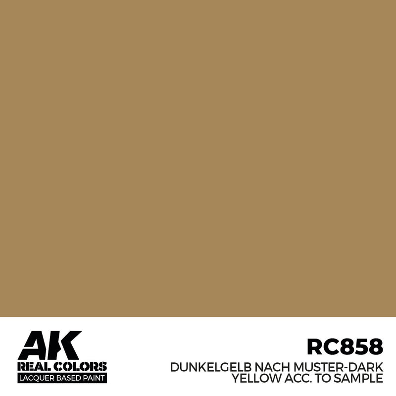 AK Interactive RC858 Real Colors Dunkelgelb Nach Muster-Dark Yellow acc. to Sample 17 ml