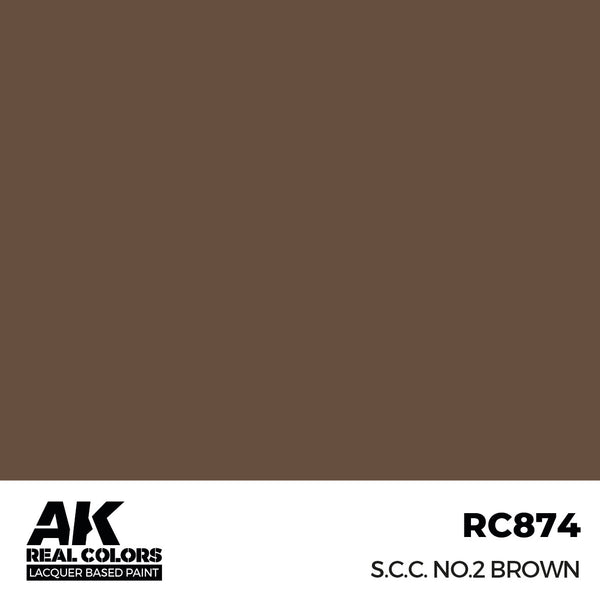 AK Interactive RC874 Real Colors S.C.C. No.2 Brown 17ml