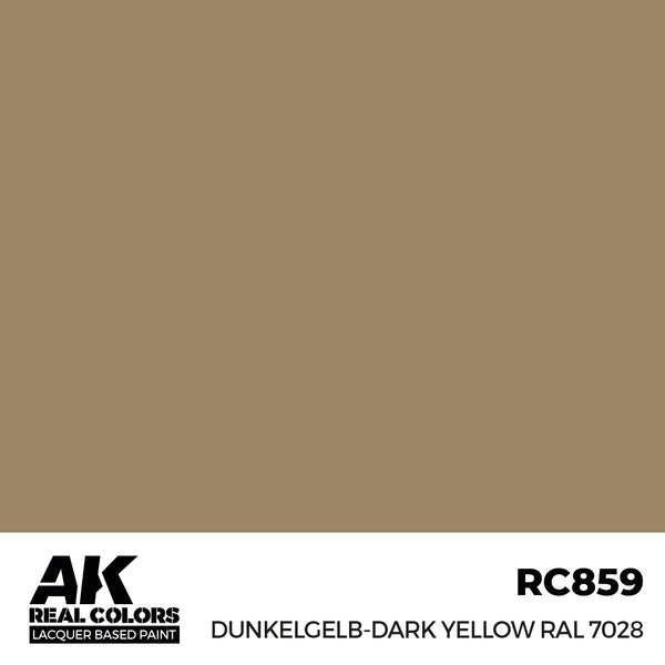 AK Interactive RC859 Real Colors Dunkelgelb-Dark Yellow RAL 7028 17ml