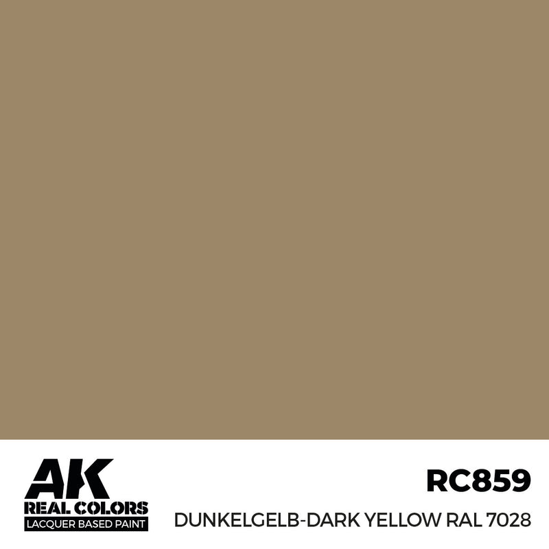 AK Interactive RC859 Real Colors Dunkelgelb-Dark Yellow RAL 7028 17ml