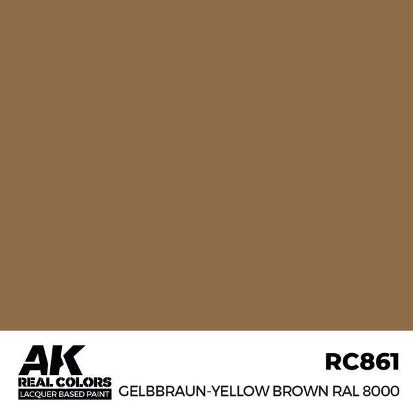 AK Interactive RC861 Real Colors Gelbbraun-Yellow Brown RAL 8000 17ml