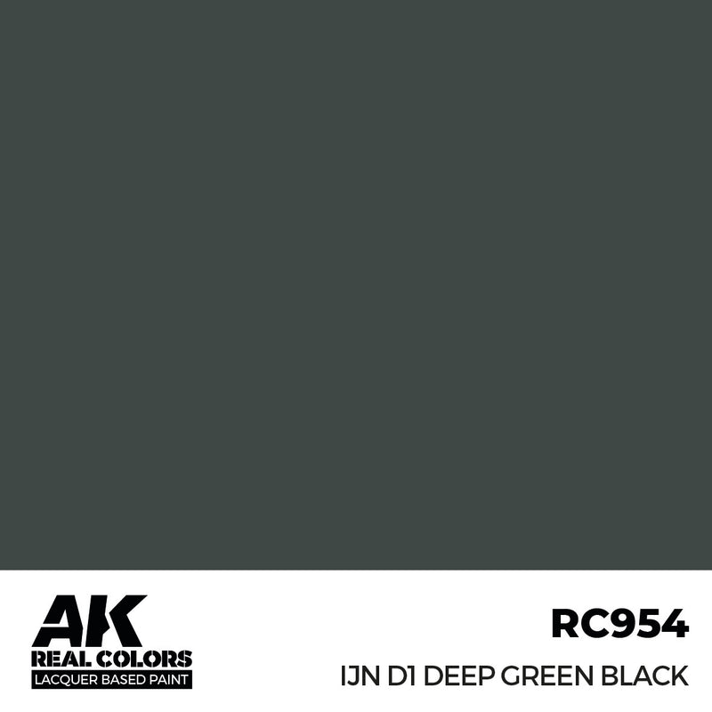 AK Interactive RC954 Real Colors IJN D1 Deep Green Black 17ml