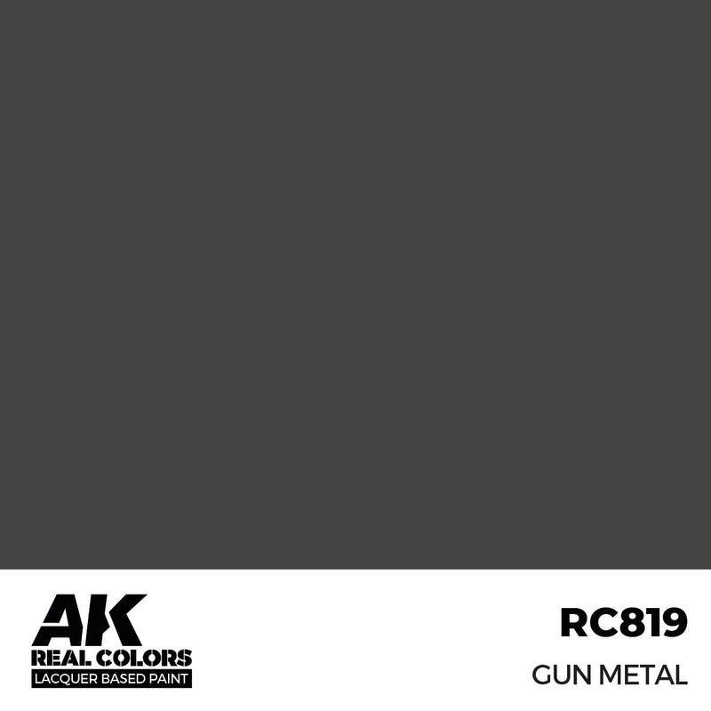 AK Interactive RC819 Real Colors Gun Metal 17ml