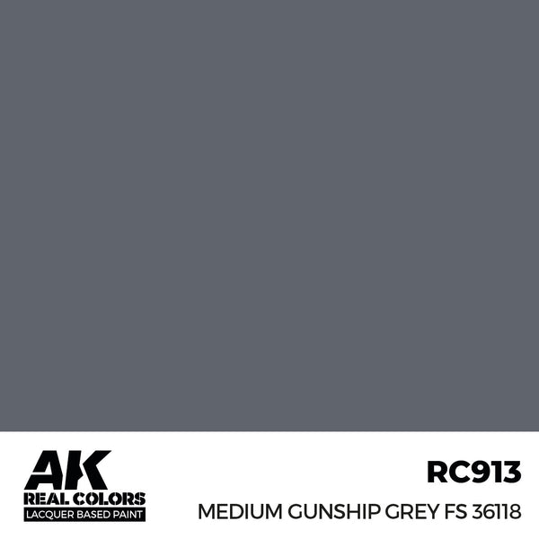 AK Interactive RC913 Real Colors Medium Gunship Grey FS 36118 17ml