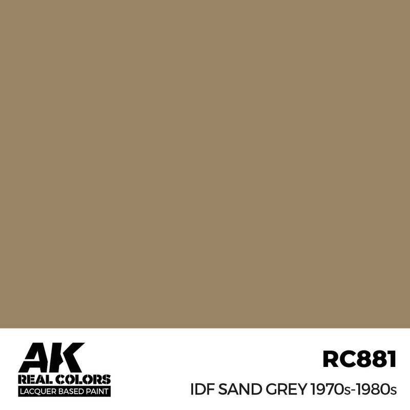 AK Interactive RC881 Real Colors IDF Sand Grey 1970S-1980S 17ml