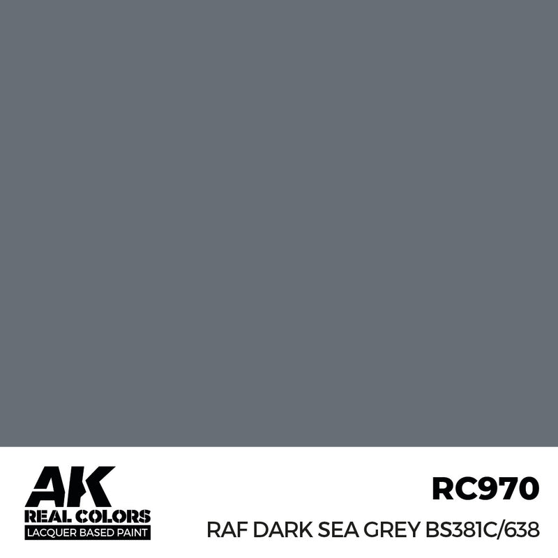 AK Interactive RC970 Real Colors RAF Dark Sea Grey BS381C/638 17ml