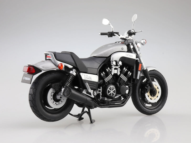 Aoshima 11186 1/12 Yamaha Vmax New Silver Dust Diecast Motorcycle