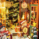 Robotime TGC06 Christmas Street DIY Wooden 3D Puzzle Book Nook