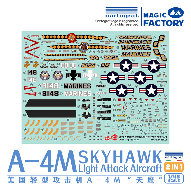 Magic Factory 5002 1/48 A-4M Skyhawk Light Attack Aircraft