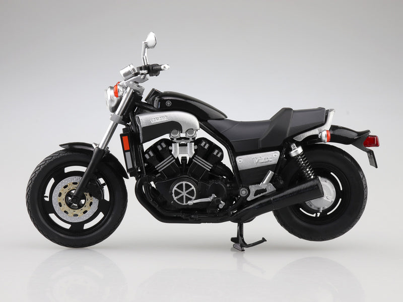 Aoshima 11185 1/12 Yamaha Vmax Black2 Diecast Motorcycle