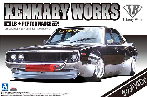 Aoshima 00982 1/24 Nissan Skyline 4Dr LB Performance KenMary Works