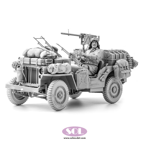 Sol Resin Factory MM588 1/16 WWII British SAS 1/4 Ton 4x4 Patrol Car Conversion Kits (for TAKOM)