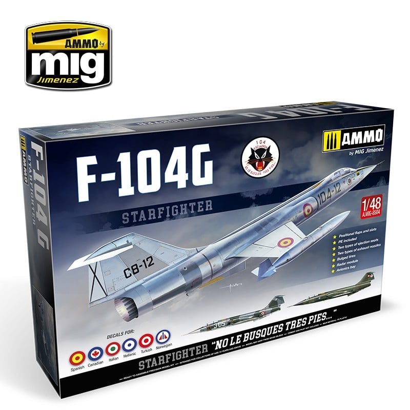 AMMO by Mig 8504 1/48 F-104G Starfighter - Spanish, Canadian, Italian, Greek, Norwegian, Turkish versions