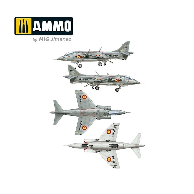 AMMO by Mig 8505 1/48 Harrier AV-8S Matador - Spanish, American, British versions
