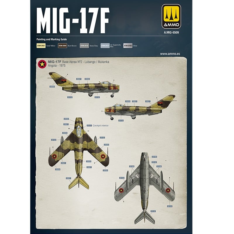 AMMO by Mig 8509 1/48 MiG-17F / LIM-5 Poland-Cuba- Angola