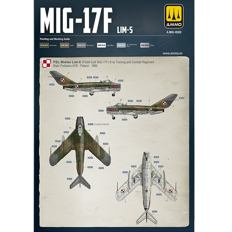 AMMO by Mig 8509 1/48 MiG-17F / LIM-5 Poland-Cuba- Angola