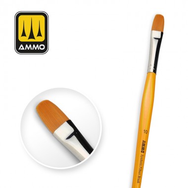 AMMO by Mig 8589 12 Synthetic Filbert Brush with T-Handle