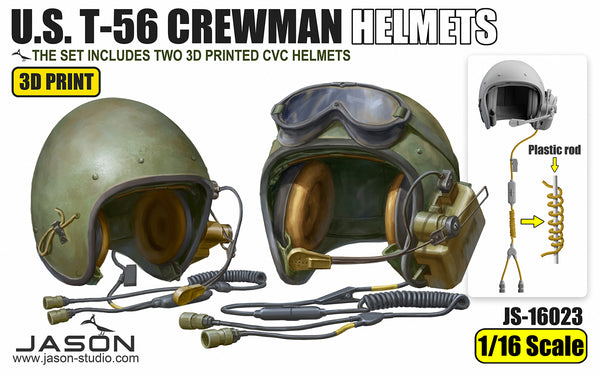 Jason Studios 16023 1/16 U.S. T-56 Crewman Helmets