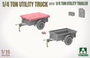 ***PRE-ORDER Takom 1026 1/16  US WWII Quarter Ton 4X4 Utility Vehicle with Trailer and Canvas top PRE-ORDER***